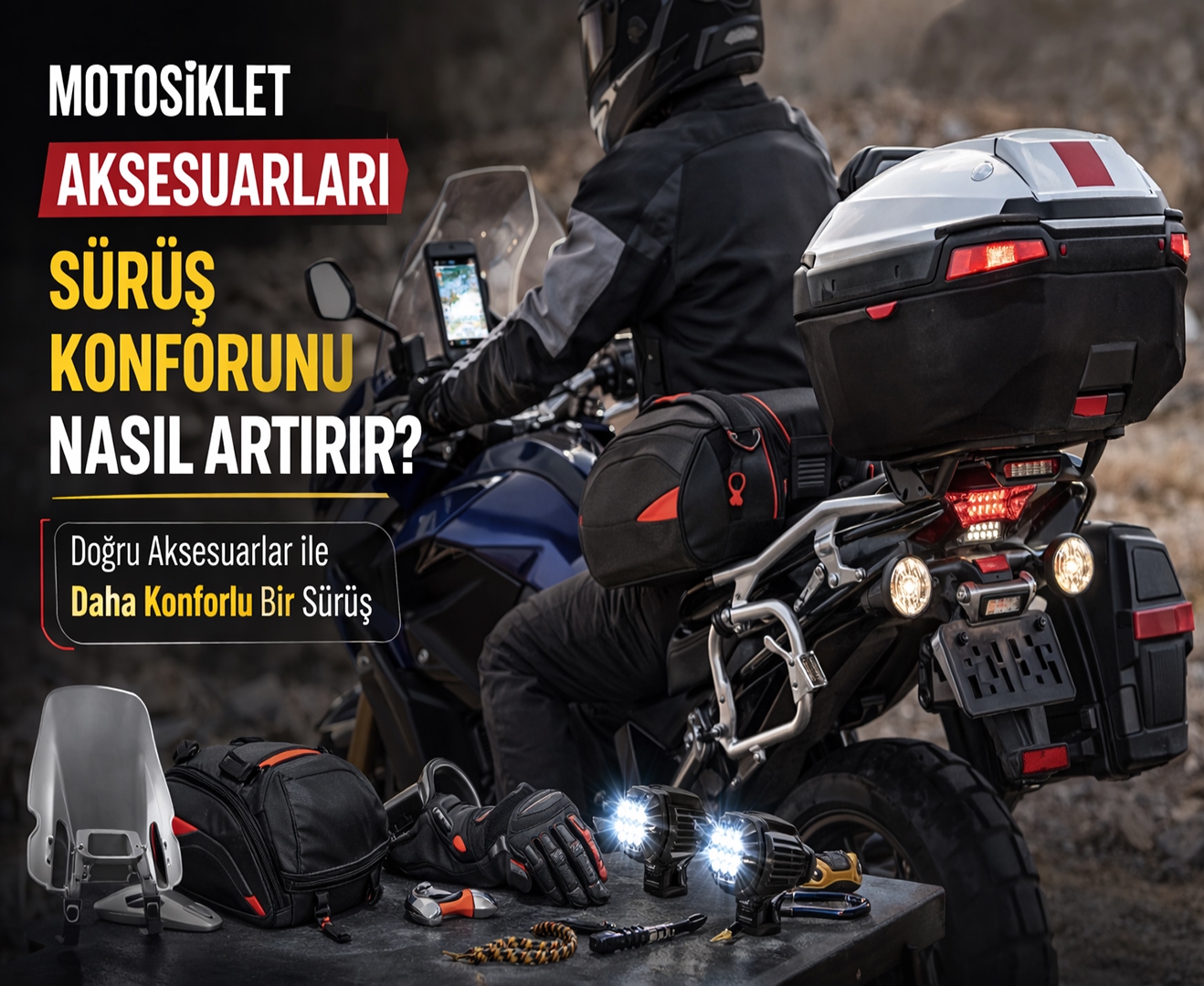 Motosiklet Aksesuarları Sürüş Konforunu Nasıl Artırır?